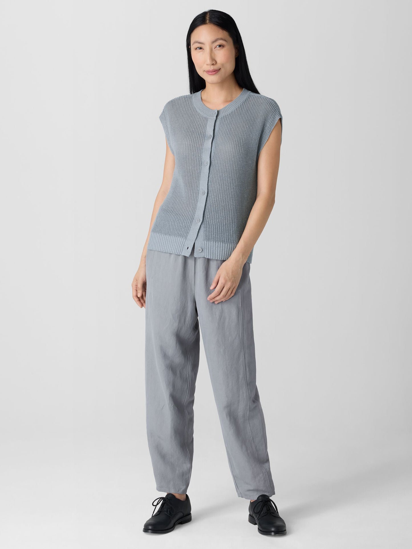 Eileen Fisher Organic Linen Cotton Cord Vest