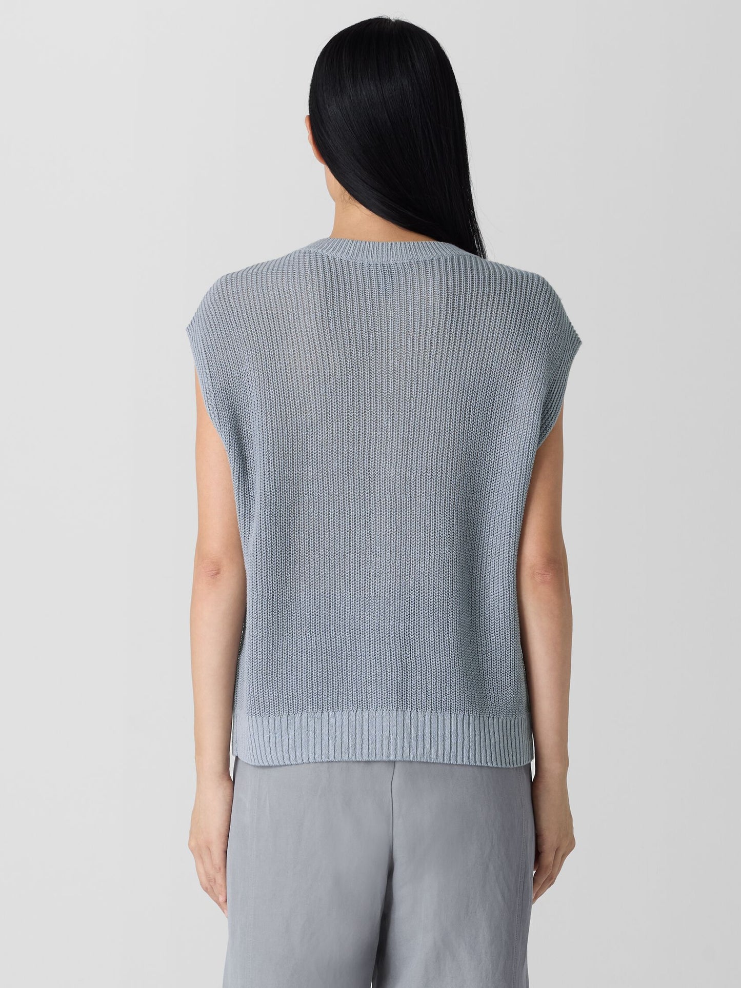 Eileen Fisher Organic Linen Cotton Cord Vest