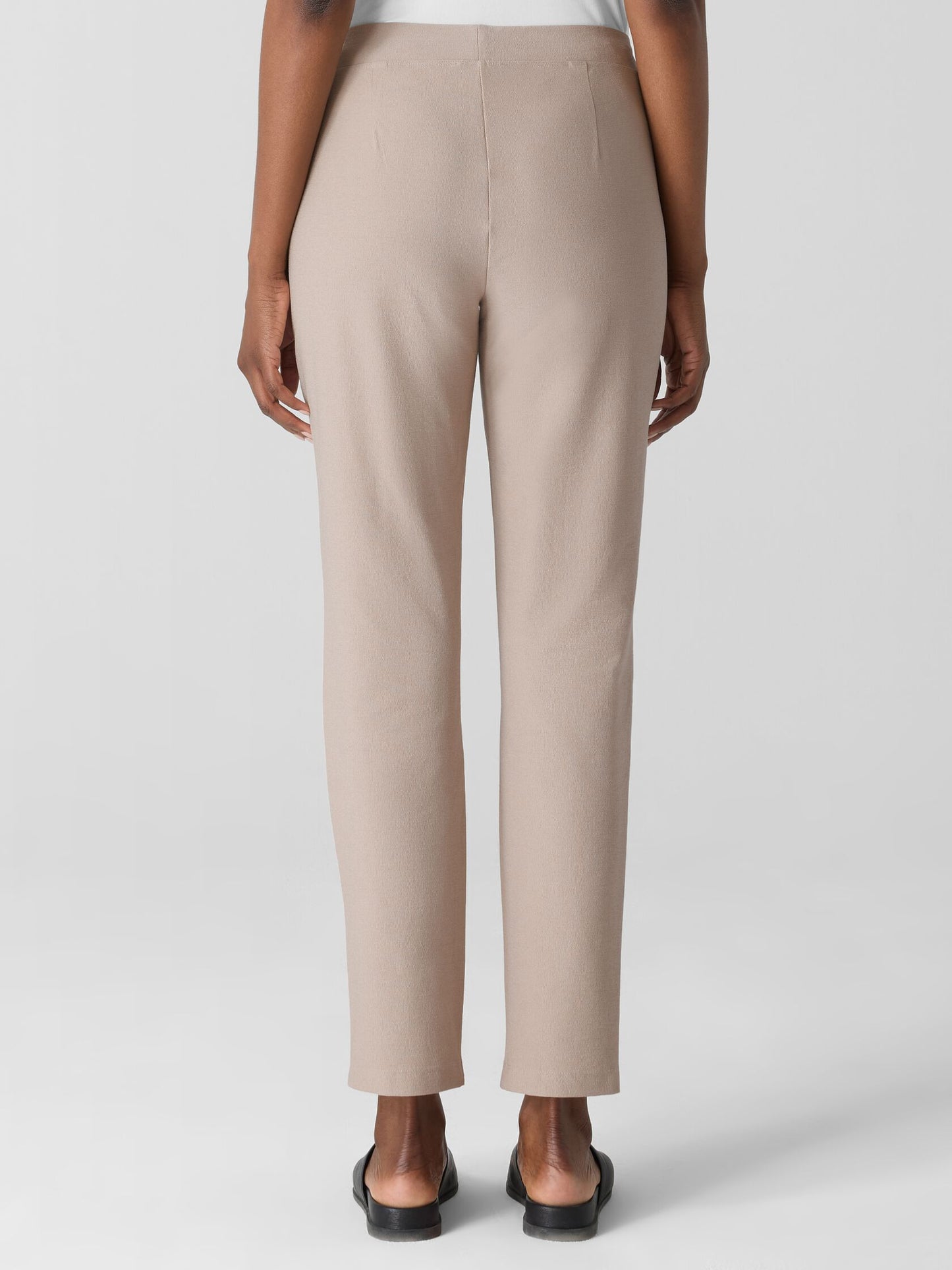 Eileen Fisher Washable Stretch Crepe Slim Ankle Pant