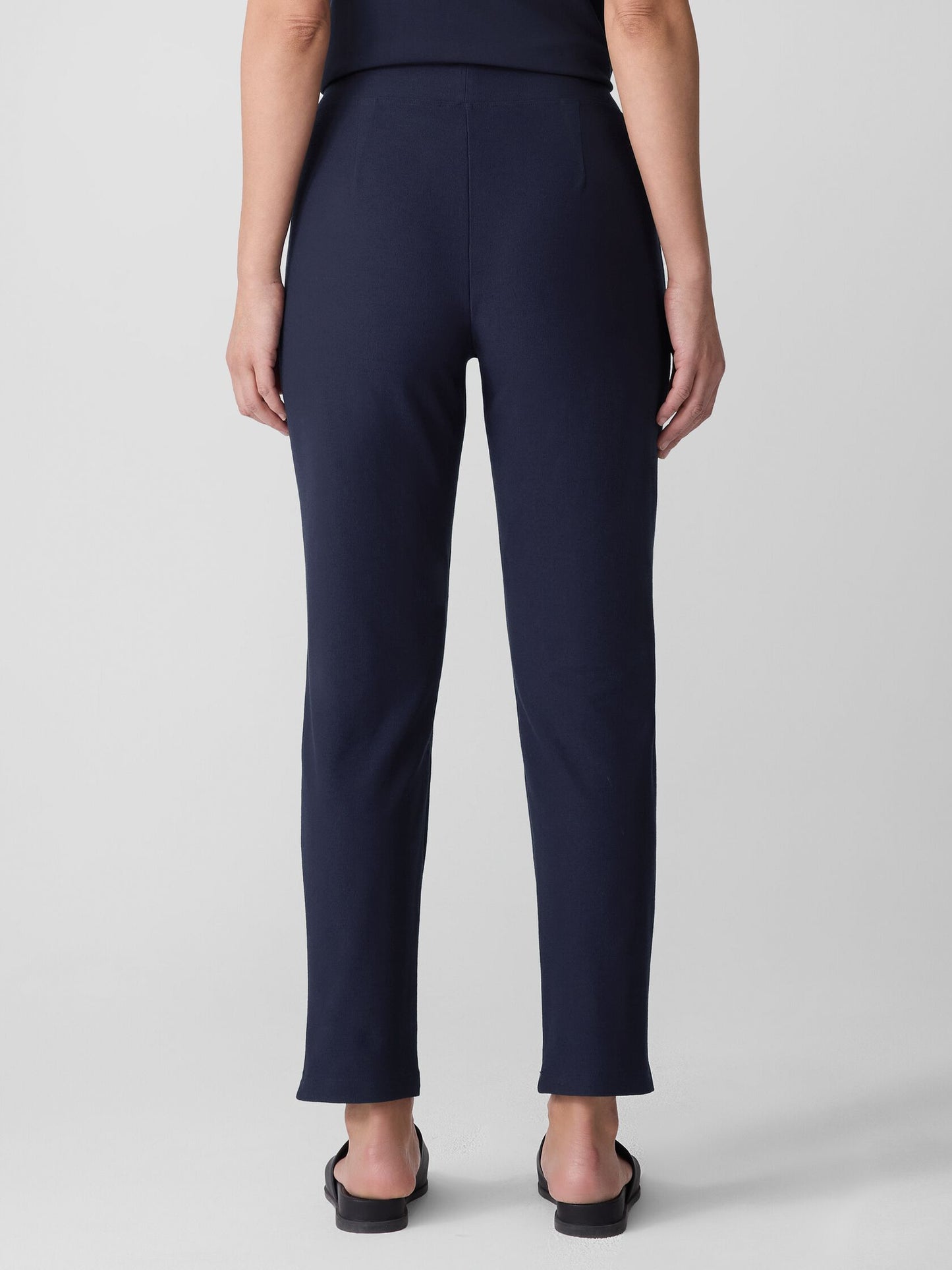 Eileen Fisher Washable Stretch Crepe Slim Ankle Pant