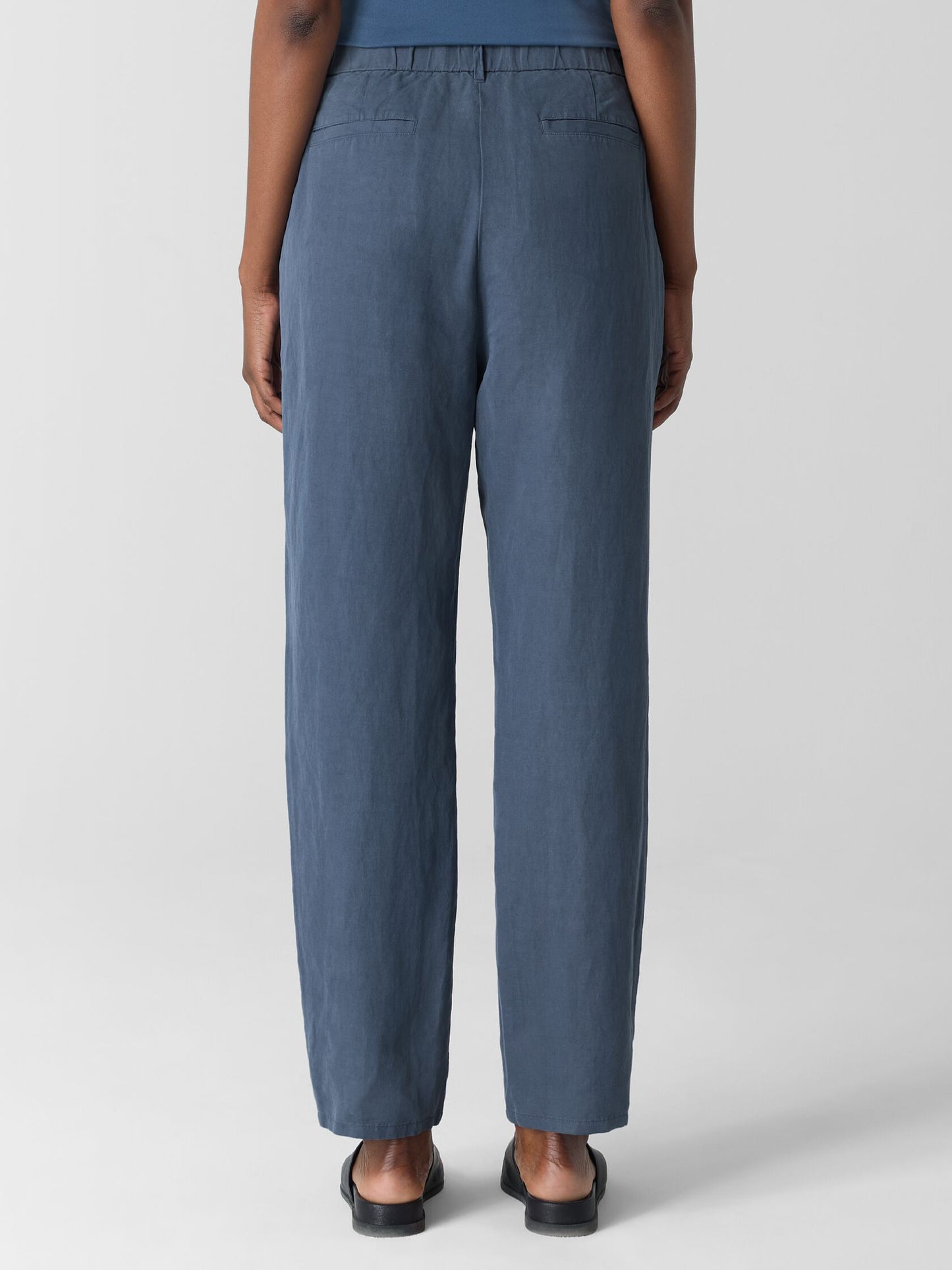 Eileen Fisher Linen Silk Twill Tapered Pant