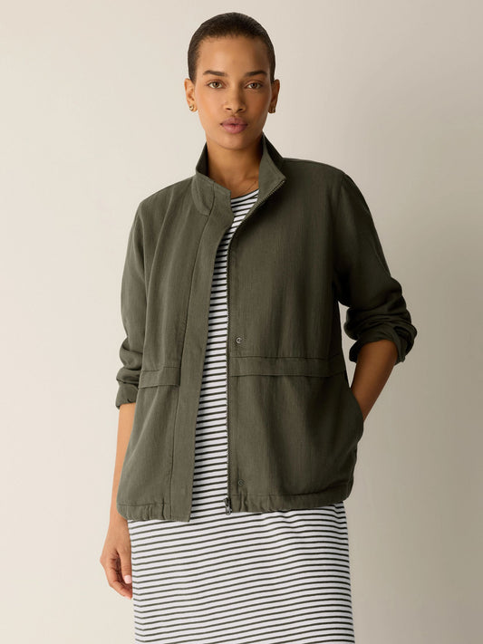 Eileen Fisher Zip Up Jacket