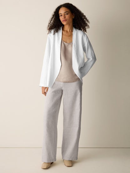 Eileen Fisher High Colar Cut-Away Jacket