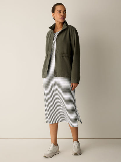 Eileen Fisher Round Neck Short Sleeve Dress