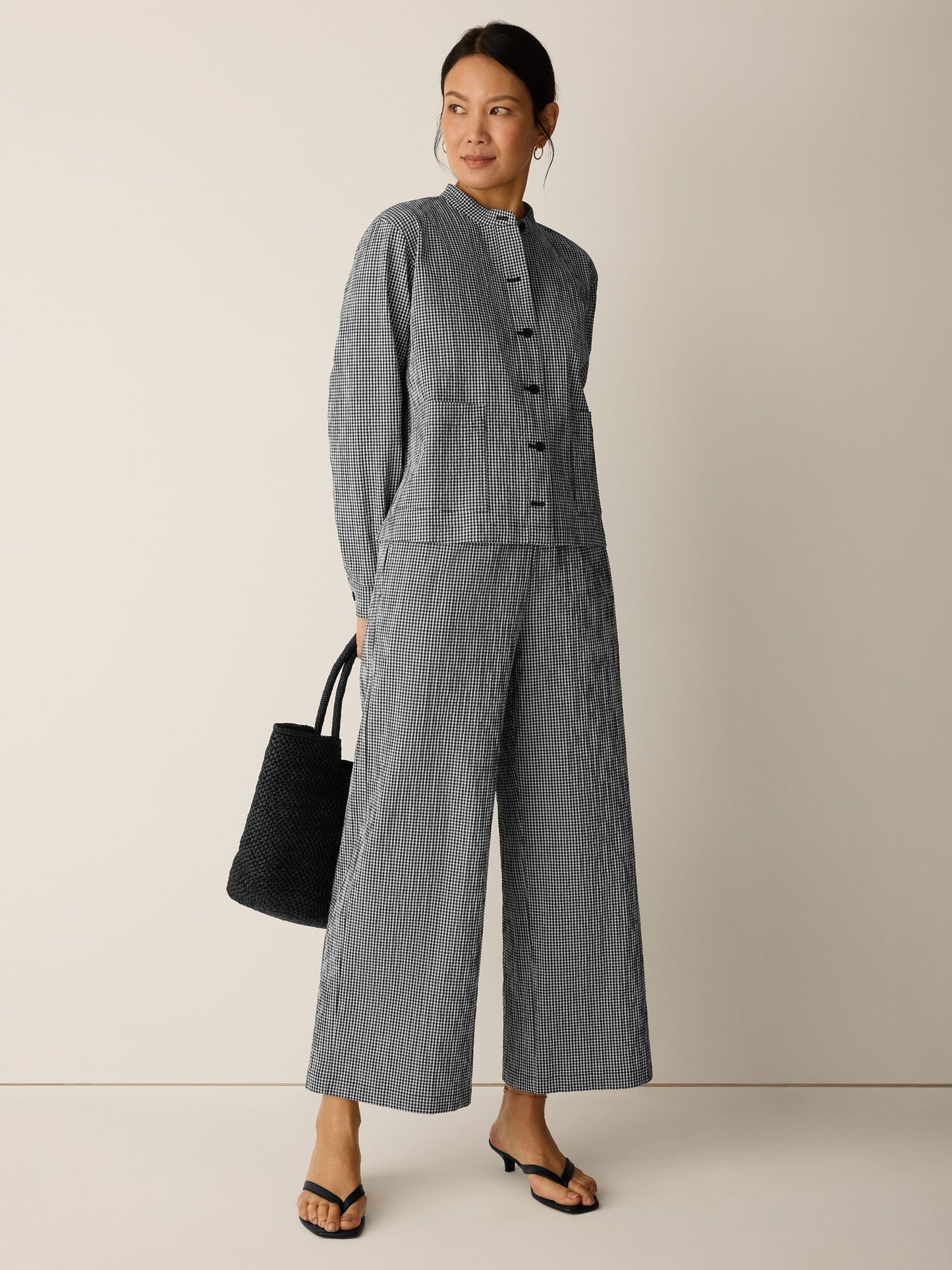 Eileen Fisher Ankle Wide Leg Pant