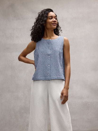 Eileen Fisher Round Neck Vest