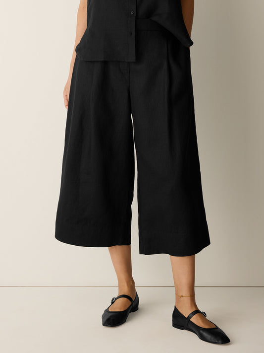Eileen Fisher High Waisted Crop Trouser