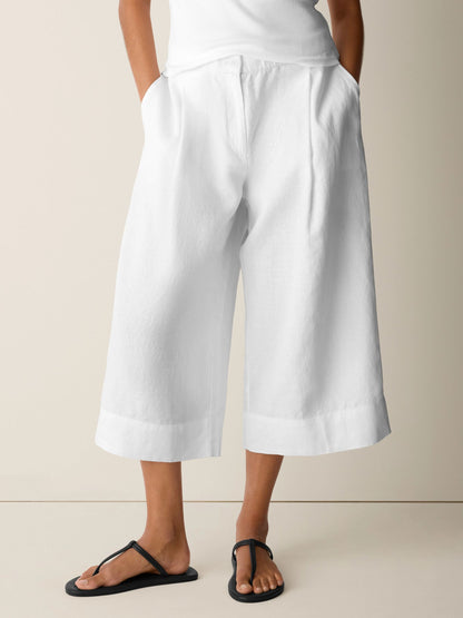 Eileen Fisher High Waisted Crop Trouser