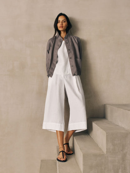 Eileen Fisher High Waisted Crop Trouser