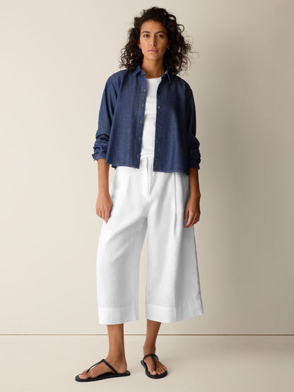 Eileen Fisher High Waisted Crop Trouser