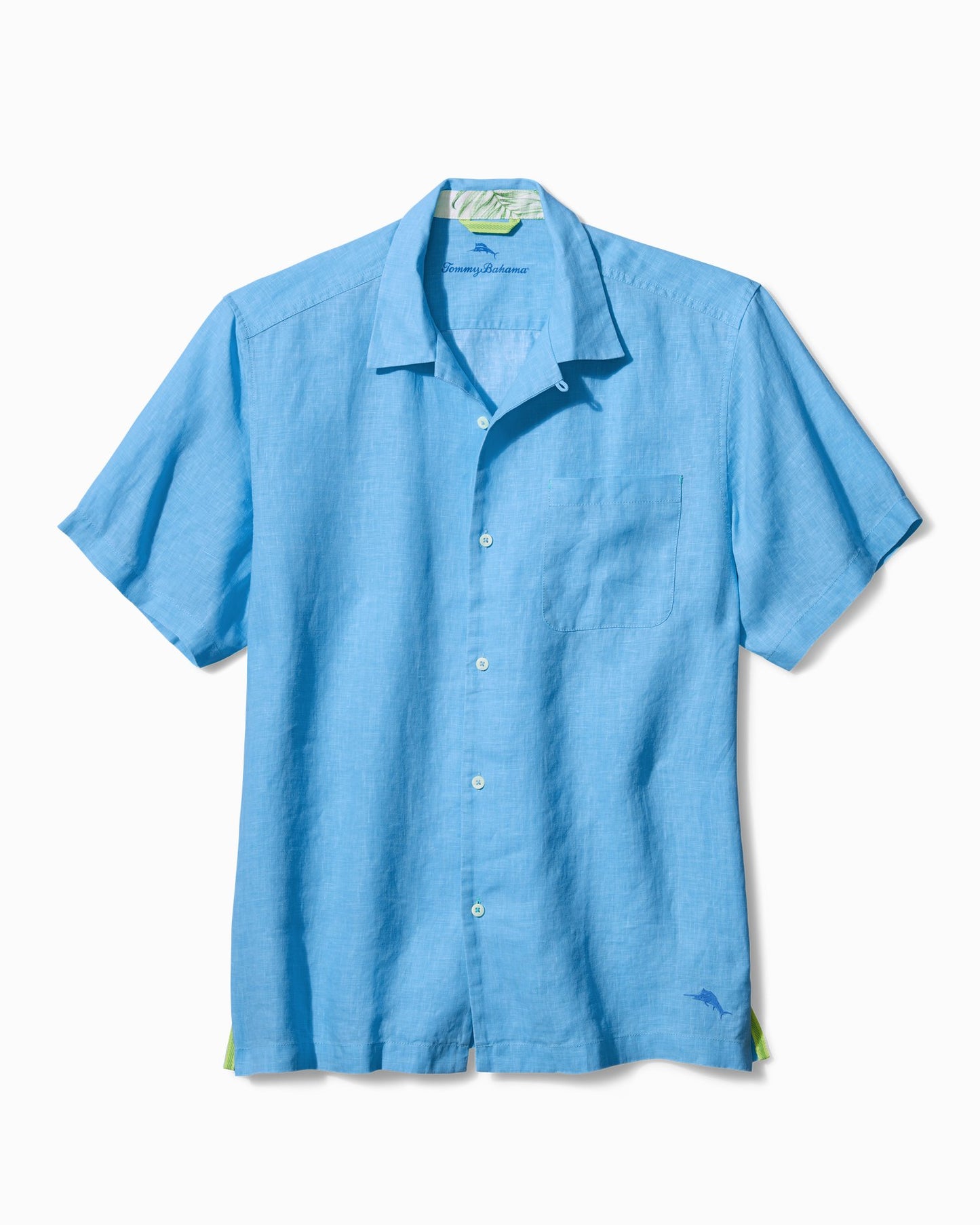 Tommy Bahama Men's Sea Glass Linen Camp Shirt