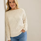 Tommy Bahama Luna Chenille Shell Stitch Sweater