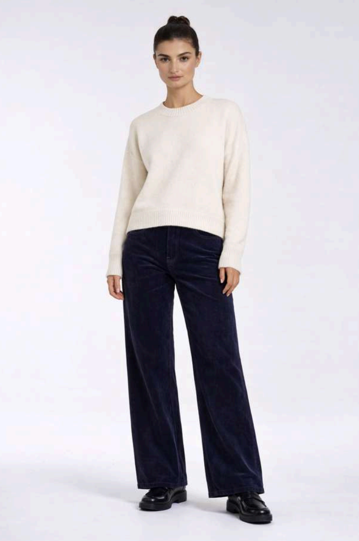 Carreli 5-Pocket Relaxed Straight Flock Denim