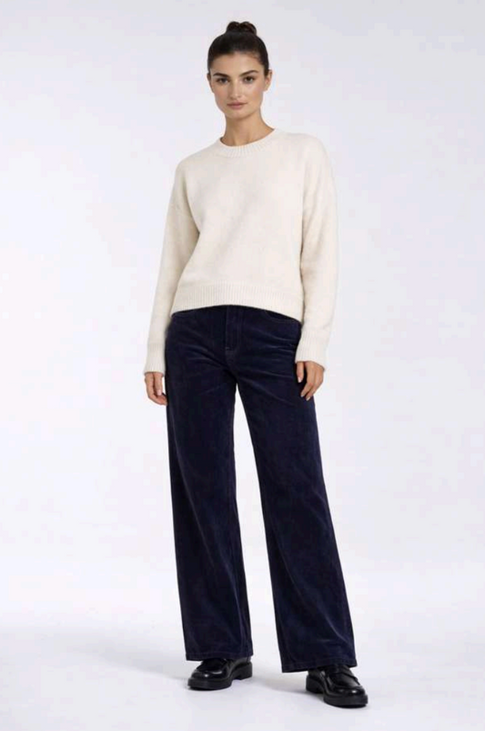 Carreli 5-Pocket Relaxed Straight Flock Denim