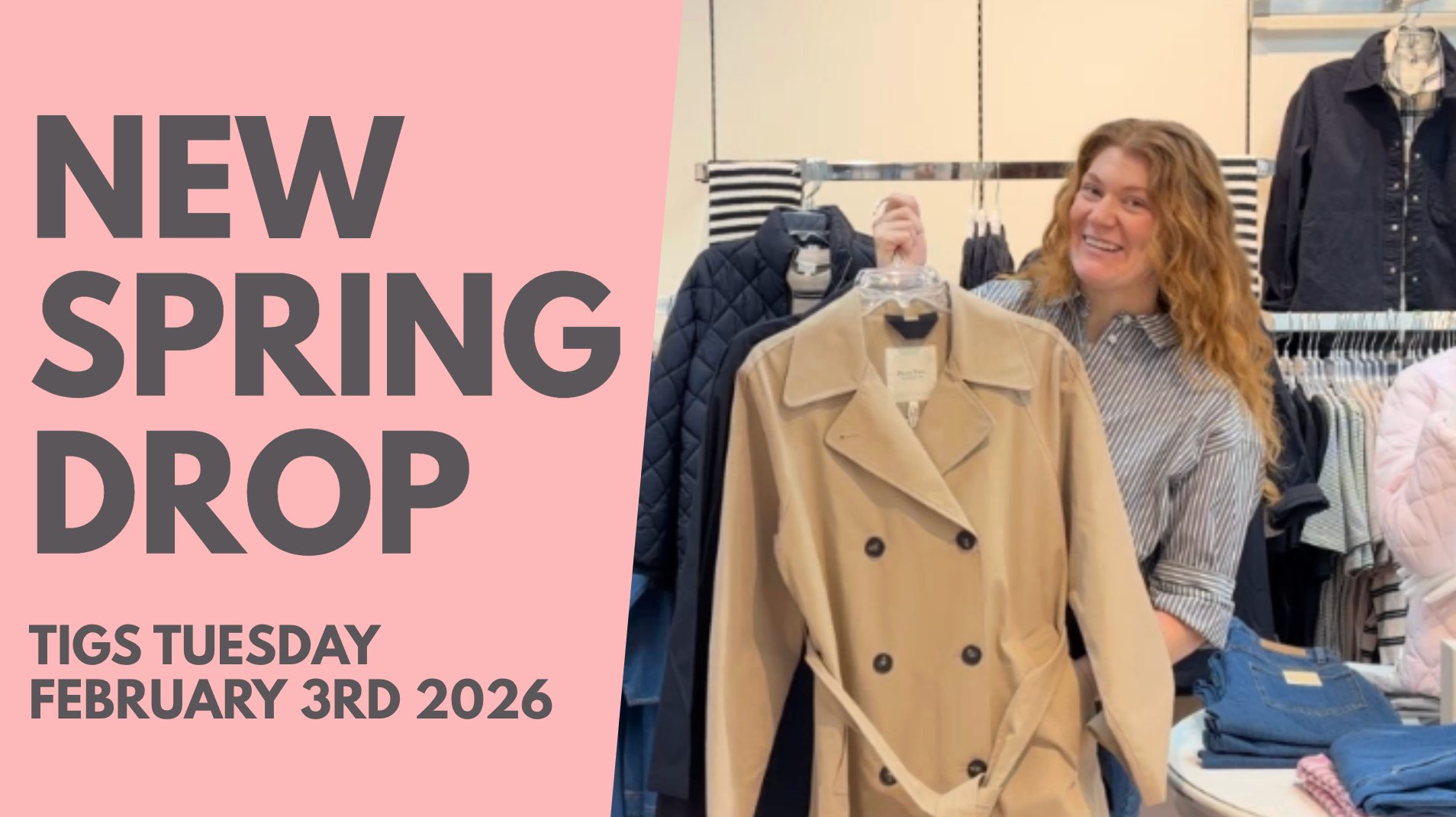 Load video: Tigs Tuesday Youtube video. A highlight of new products at Tigs