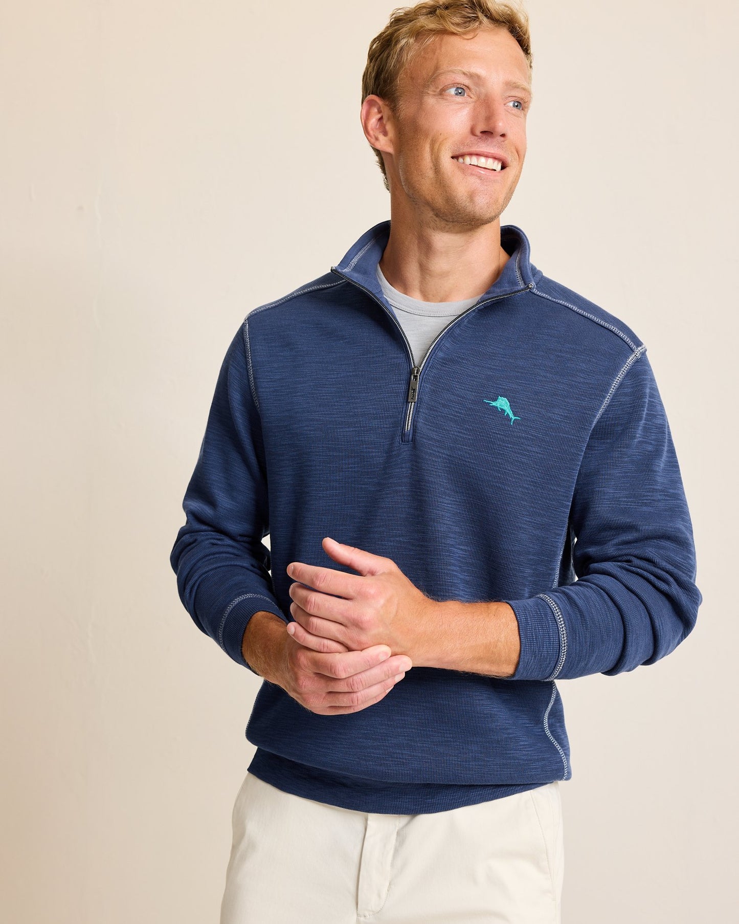 Tommy Bahama Men's Tobago Bay Half Zip Sweater