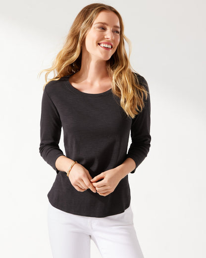 Tommy Bahama Ashby Isles Rib 3/4 Sleeve Top