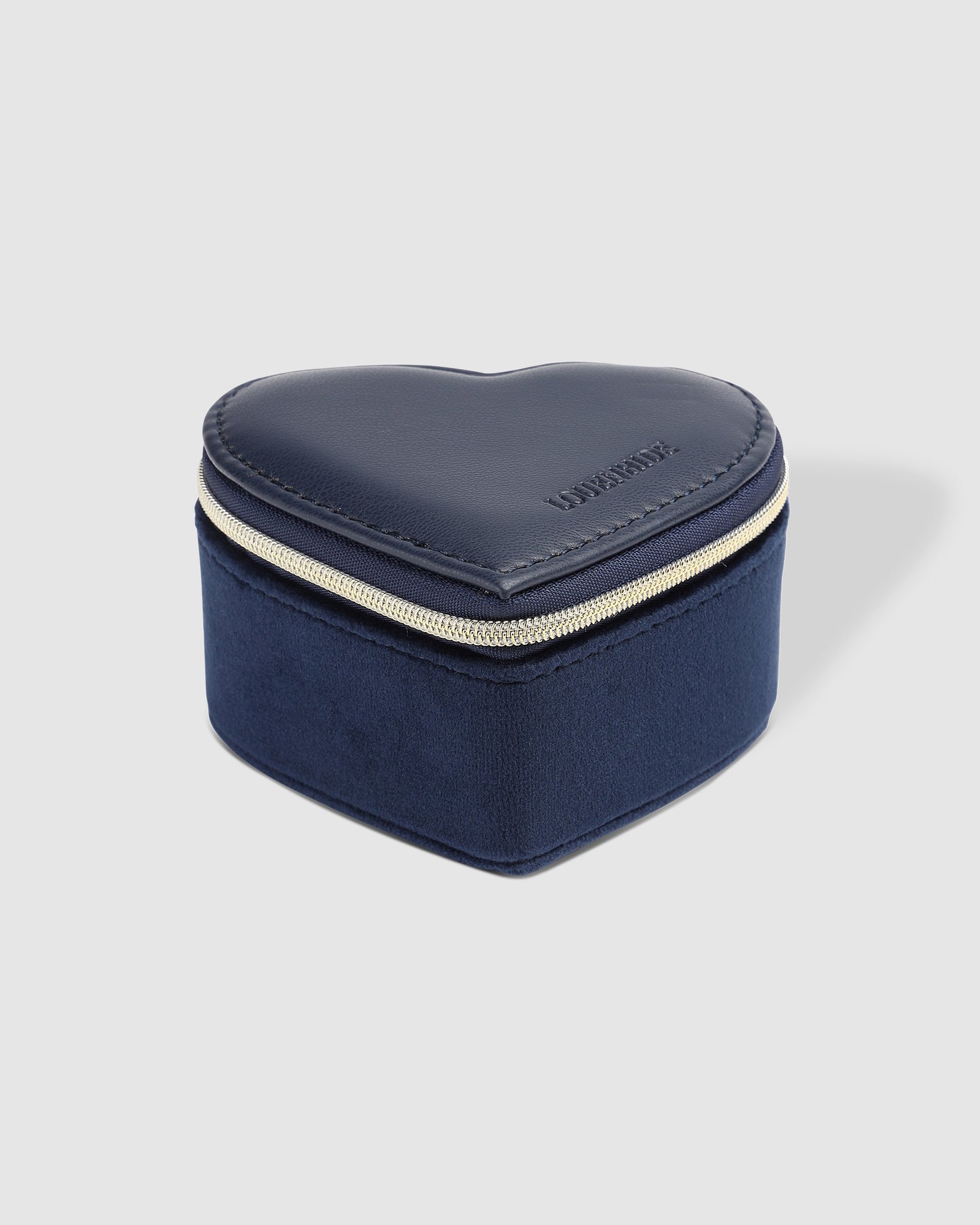 Louenhide Valerie Velvet Heart Jewelry Box