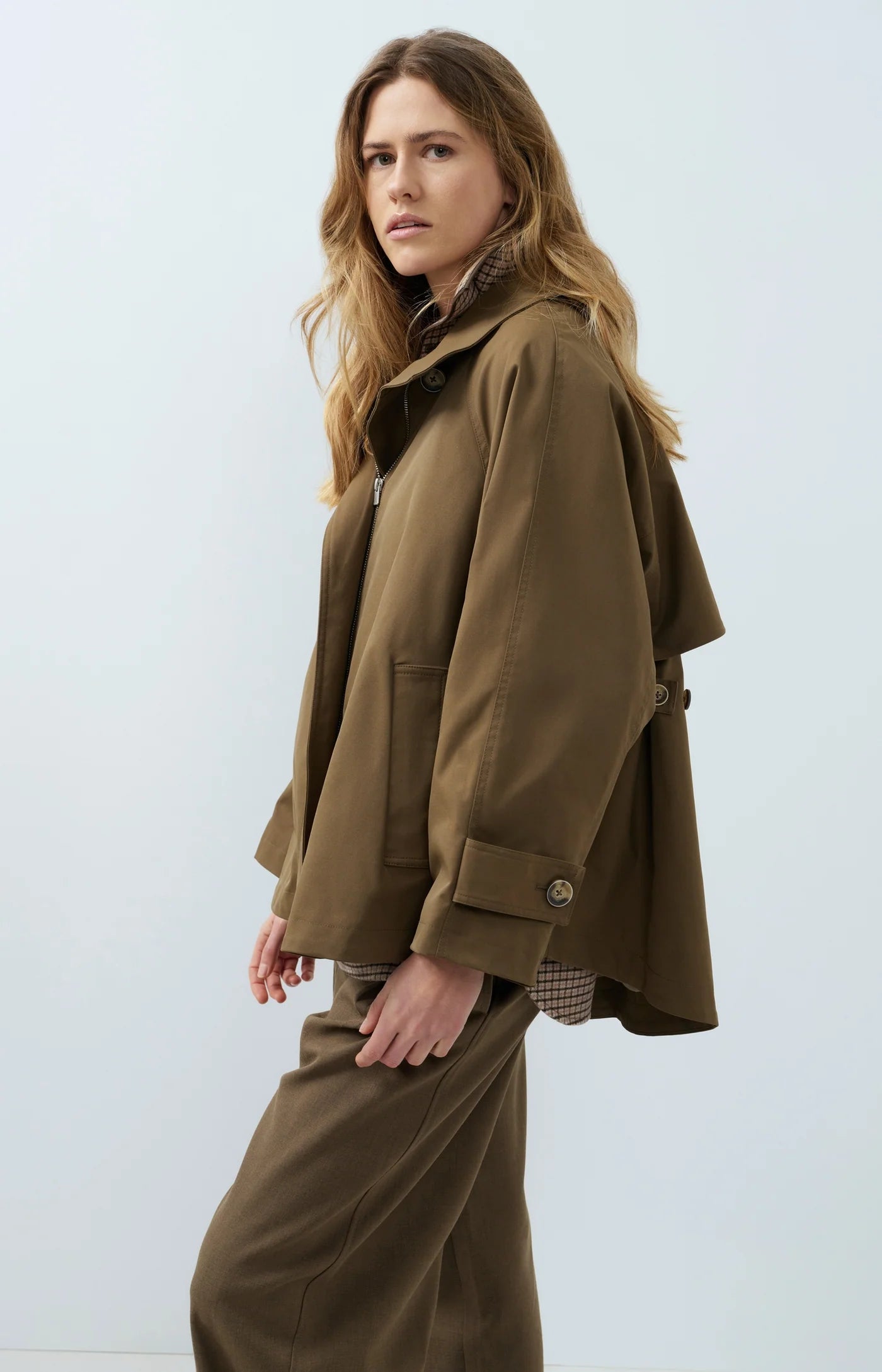 YAYA Woven Trenchcoat