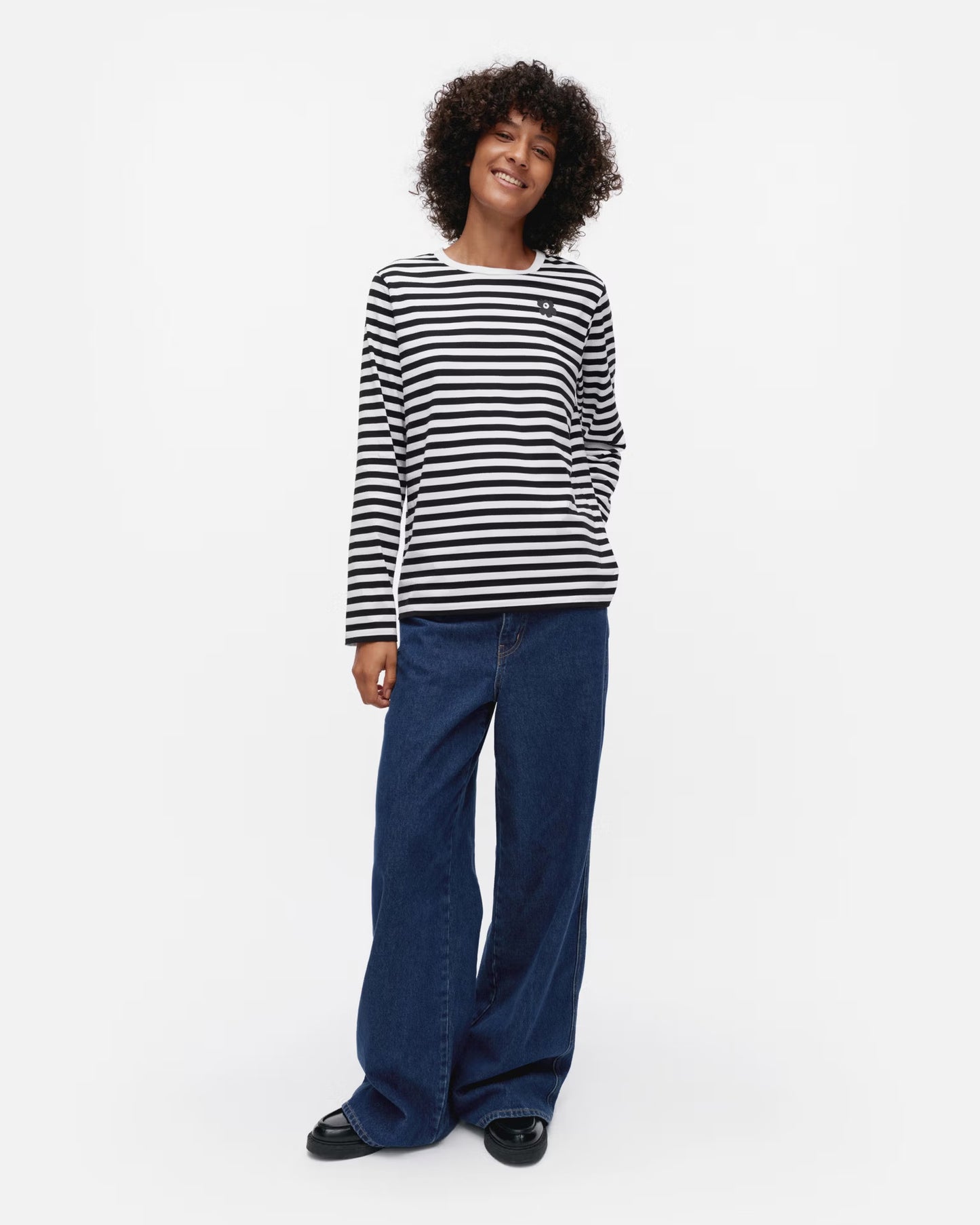 Marimekko Tasaraita Unikko Kioski Jersey Shirt