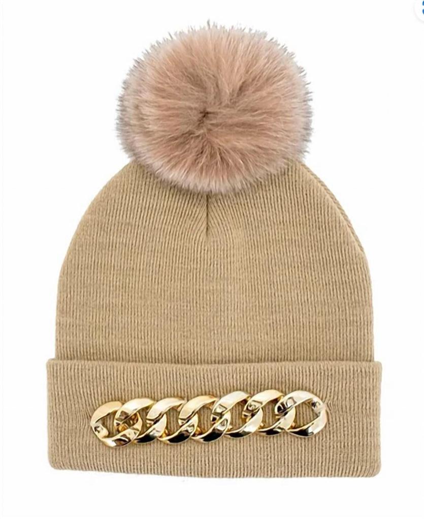 Mitchie's Knit Hat with Chain