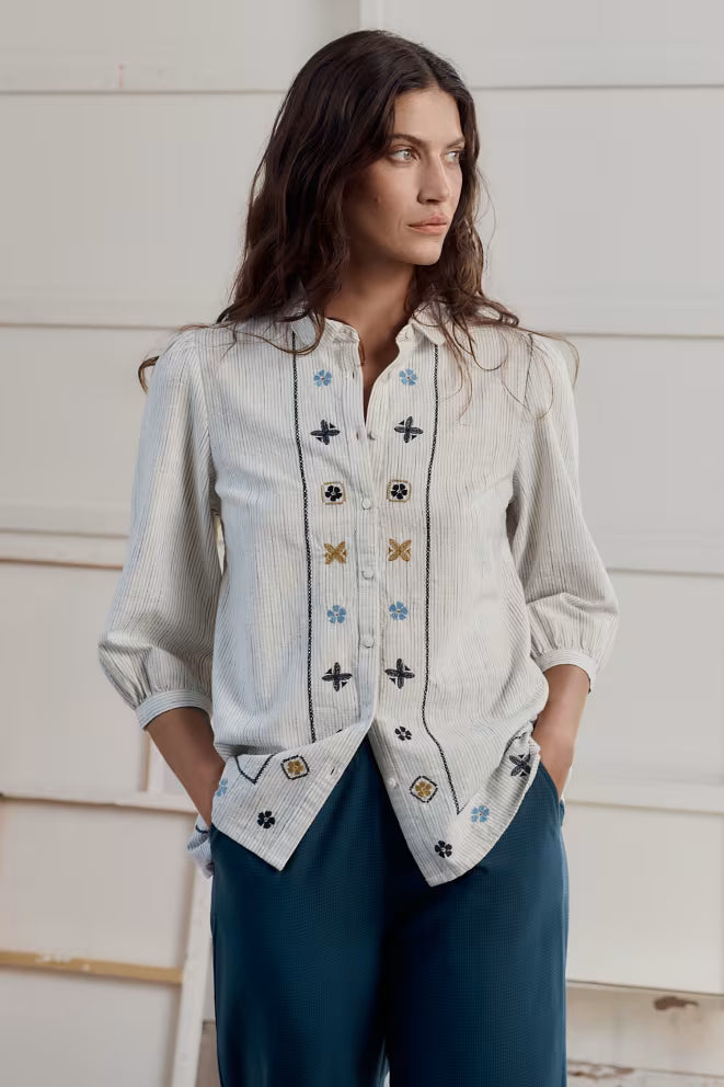 Seasalt Hope Cottage Embroidered Blouse