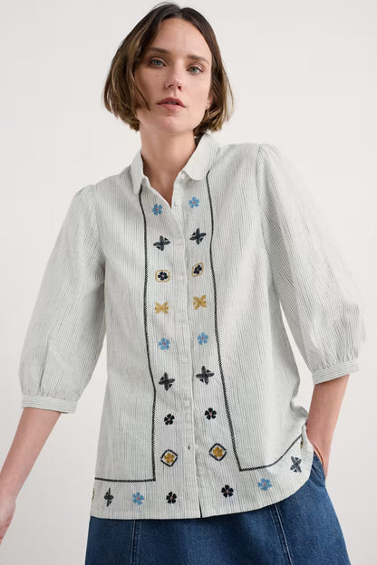 Seasalt Hope Cottage Embroidered Blouse