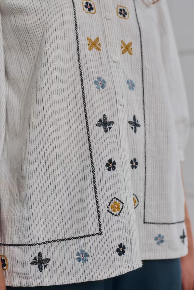 Seasalt Hope Cottage Embroidered Blouse