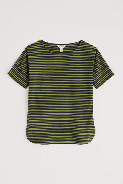 Seasalt Bryher View Stripe Cotton T-Shirt