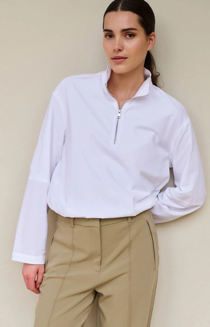 YAYA Half Zip Balloon Top