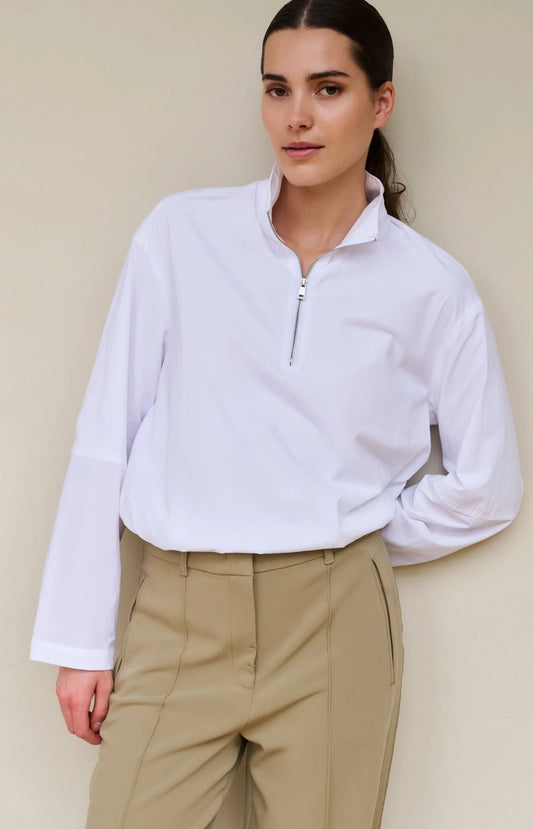 YAYA Half Zip Balloon Top