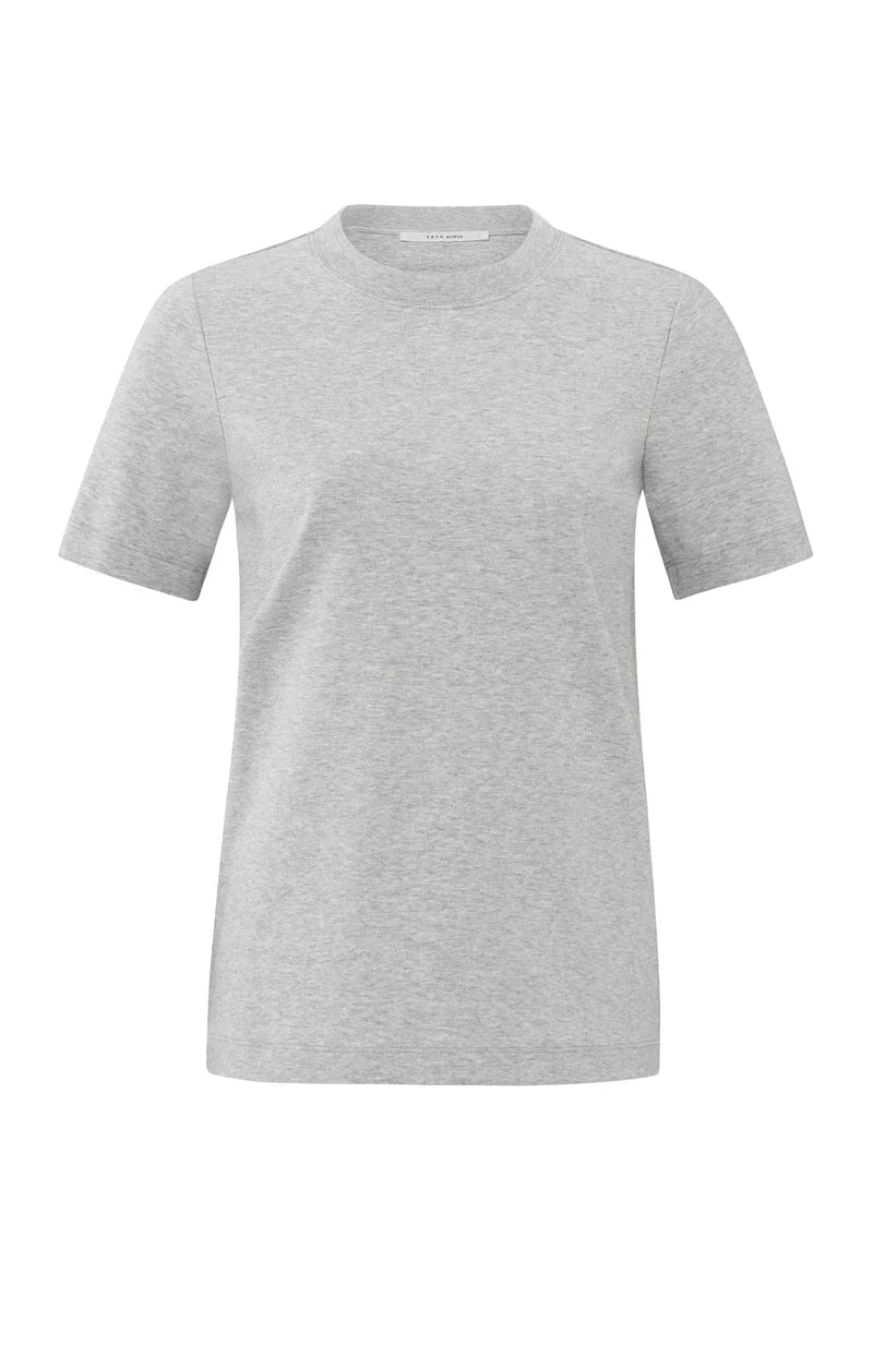 YAYA Basic Cotton Crew Neck T-Shirt