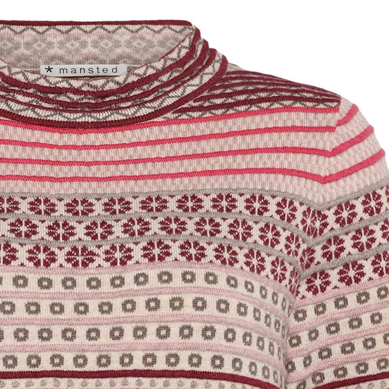 Mansted Beck Stripe Mock Neck Sweater