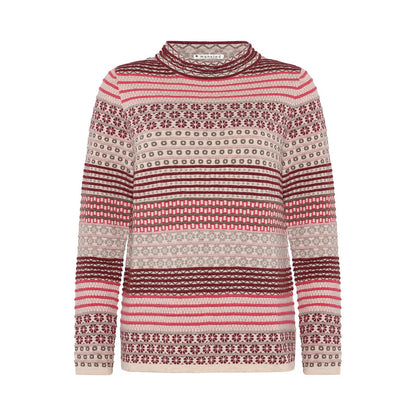 Mansted Beck Stripe Mock Neck Sweater