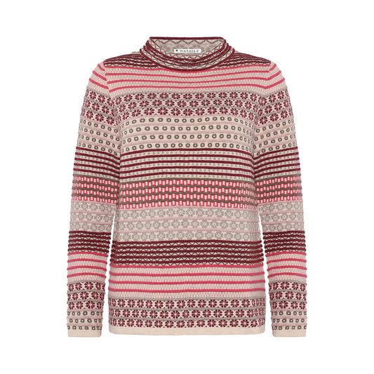Mansted Beck Stripe Mock Neck Sweater