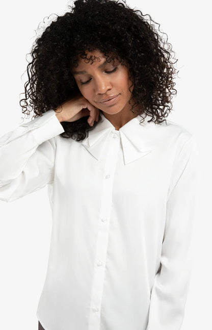 YAYA Blouse with Bow Collar