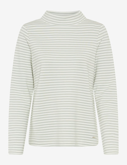 Brax Bonnie Stripe Jersey Crew Neck Top