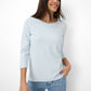 Brax Bonnie Stripe Jersey Crew Neck Top