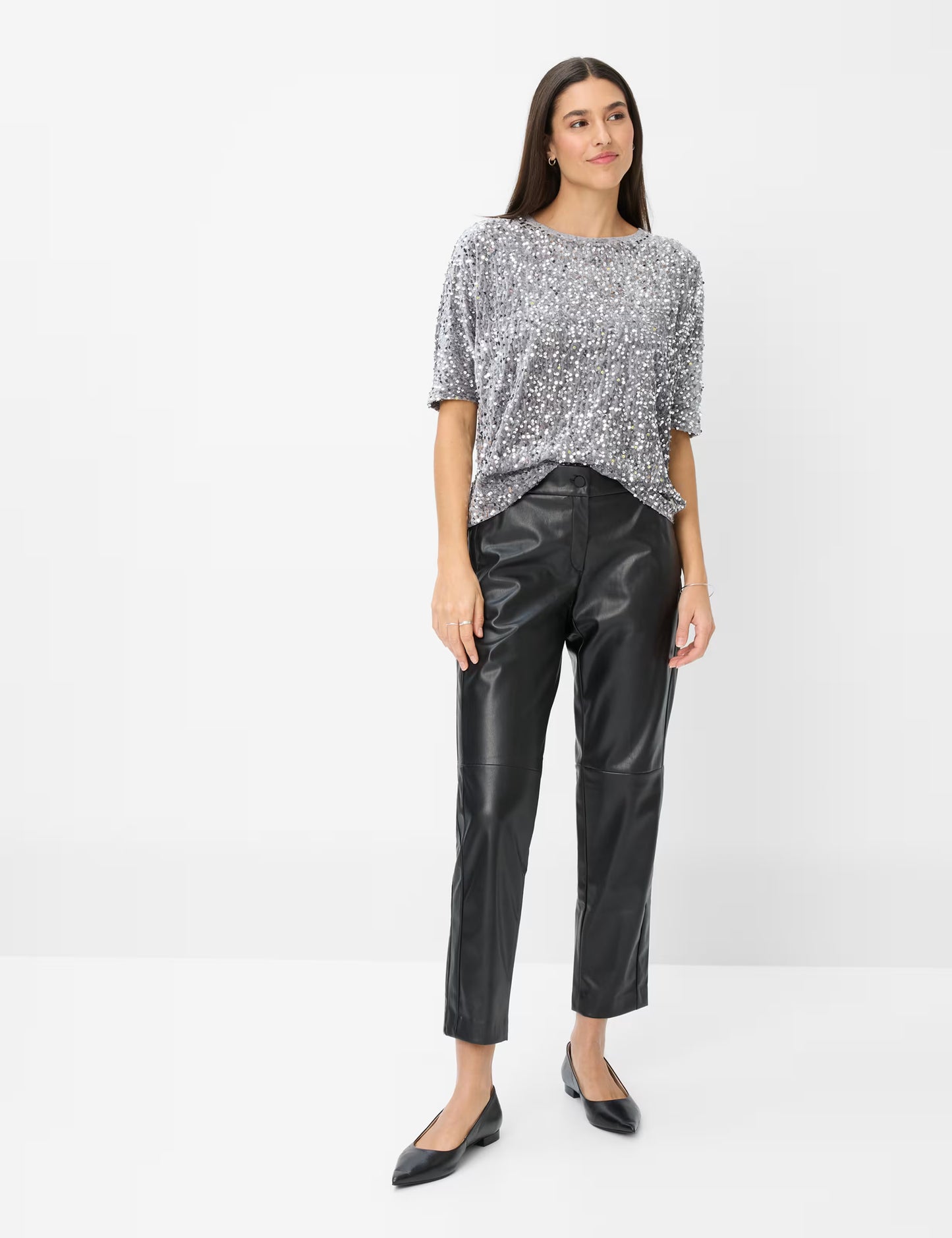 Brax Caelen Velvet Sequin Top