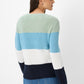 Brax Leslie Cotton Knit Colour Block Sweater