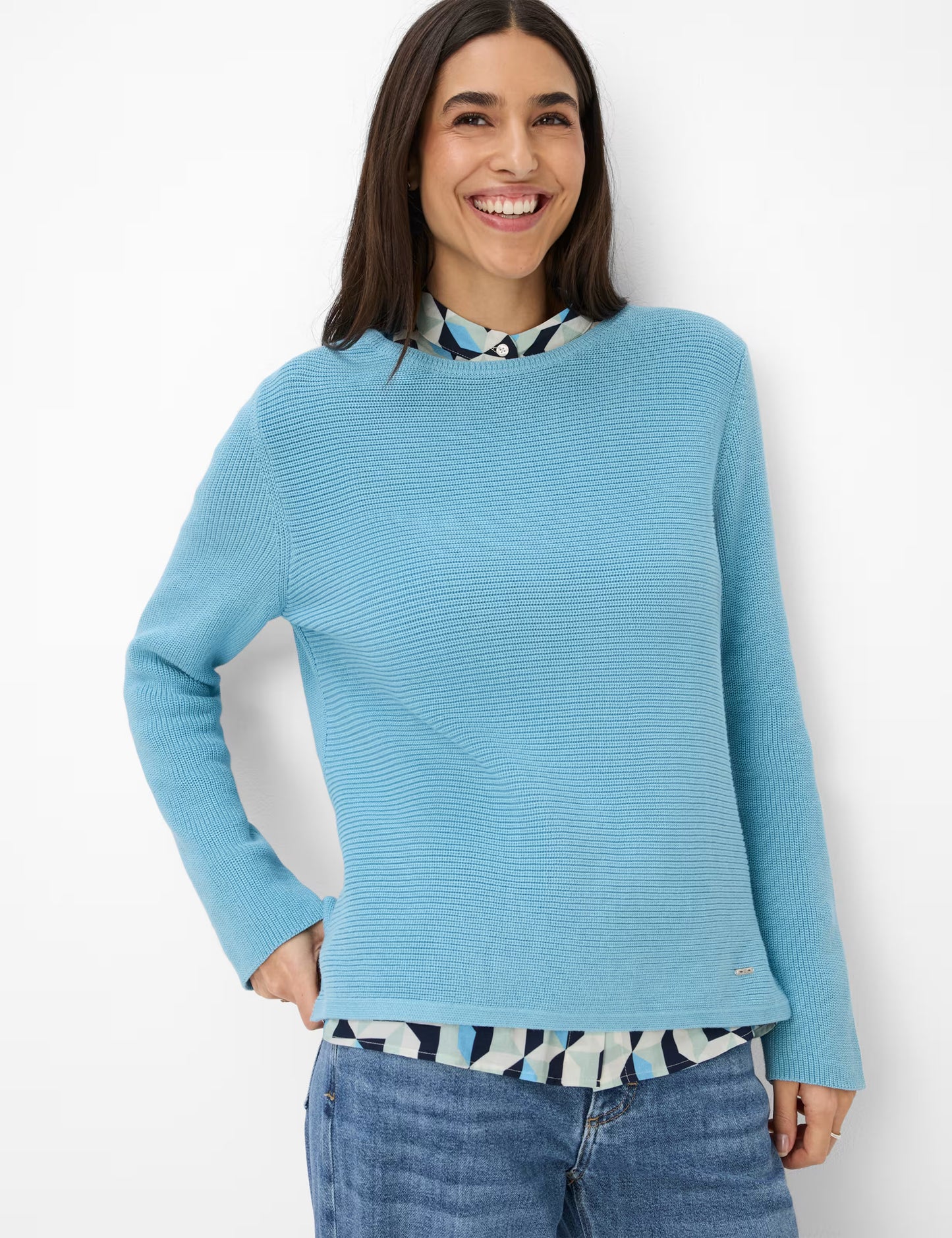 Brax Lesley Cotton Knit Sweater