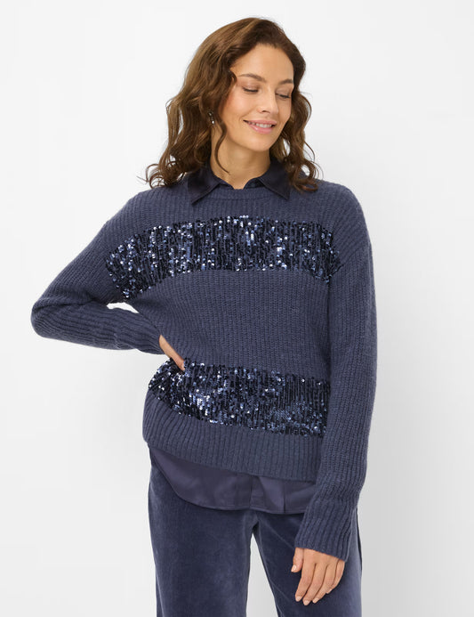 Brax Lisa Sparkle Stripe Sweater