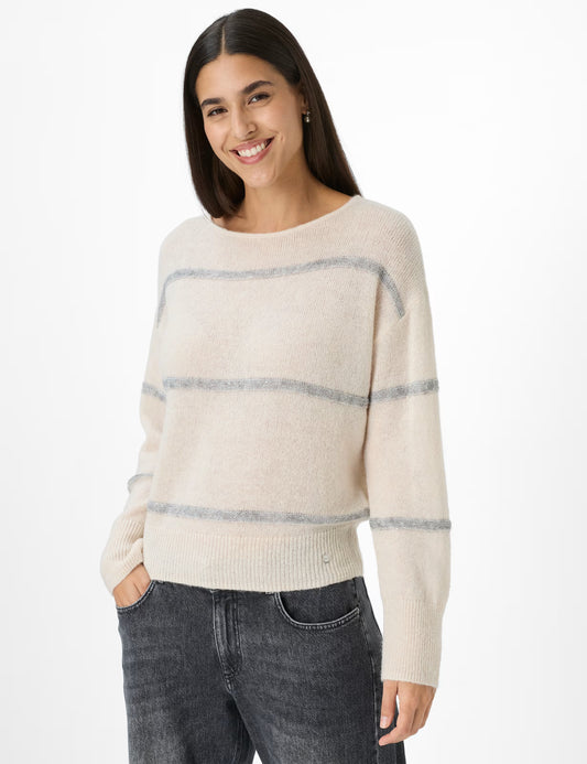 Brax Lisa Stripe Crewneck Sweater
