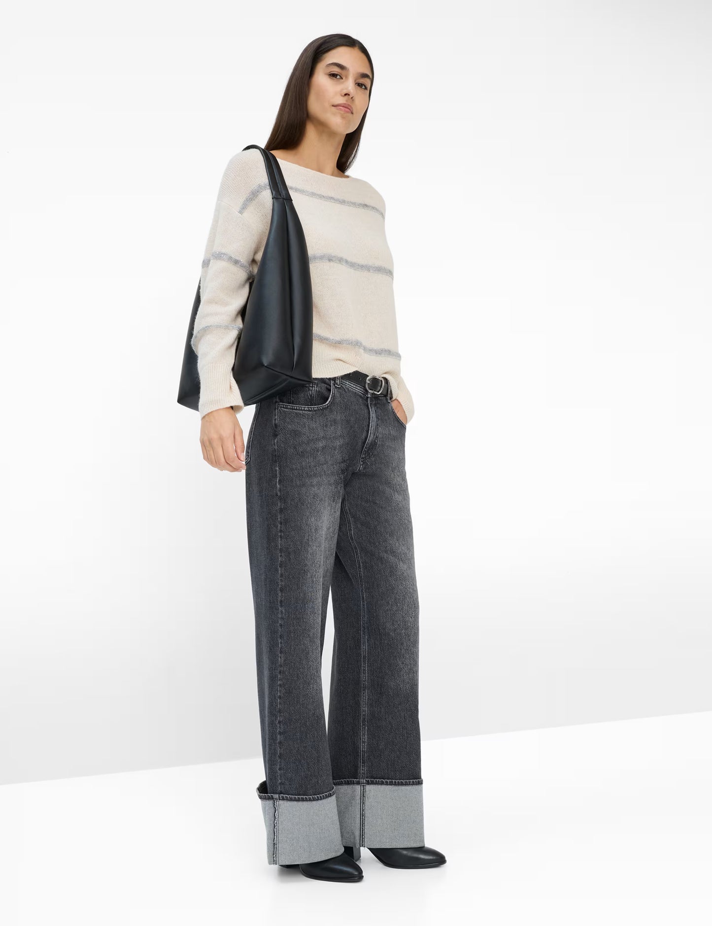 Brax Lisa Stripe Crewneck Sweater