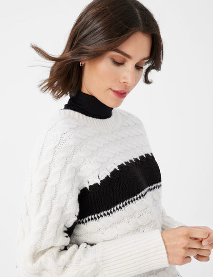 Brax Liv Cable Knit Sweater