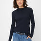 Brax Lynn Ribbed Mock Neck Top