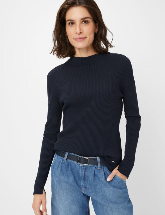 Brax Lynn Ribbed Mock Neck Top