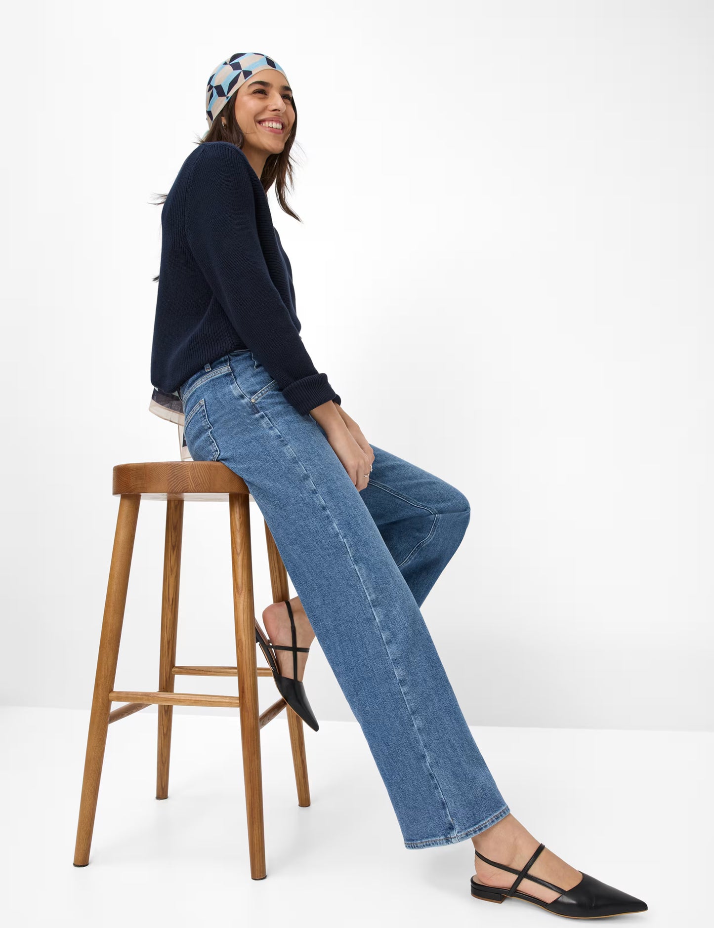 Brax Maine Wide Leg Heritage Denim Jean