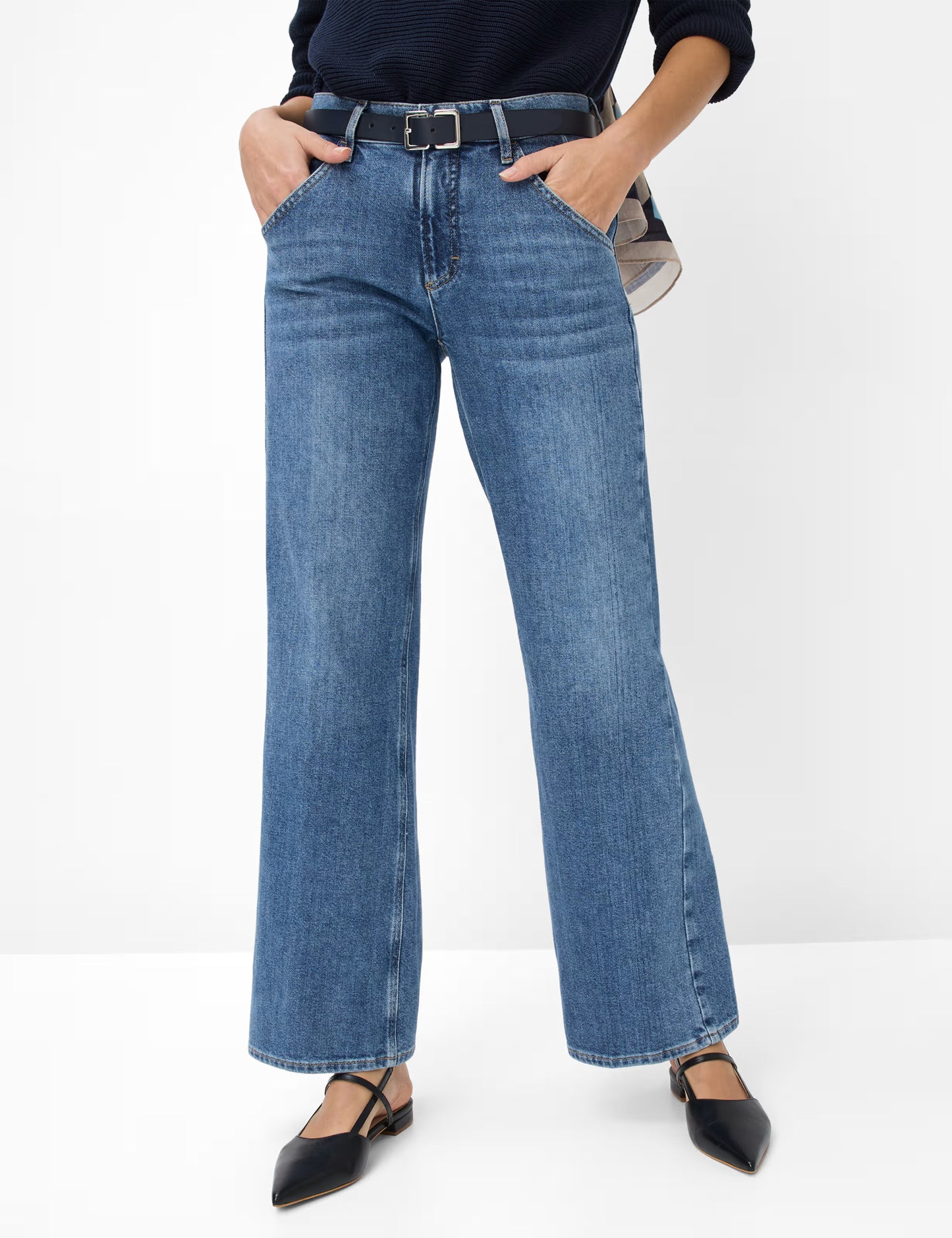 Brax Maine Wide Leg Heritage Denim Jean