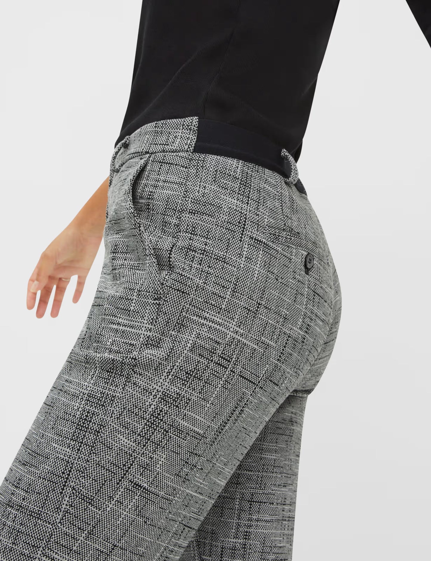 Brax Maron Plaid Chino Trouser